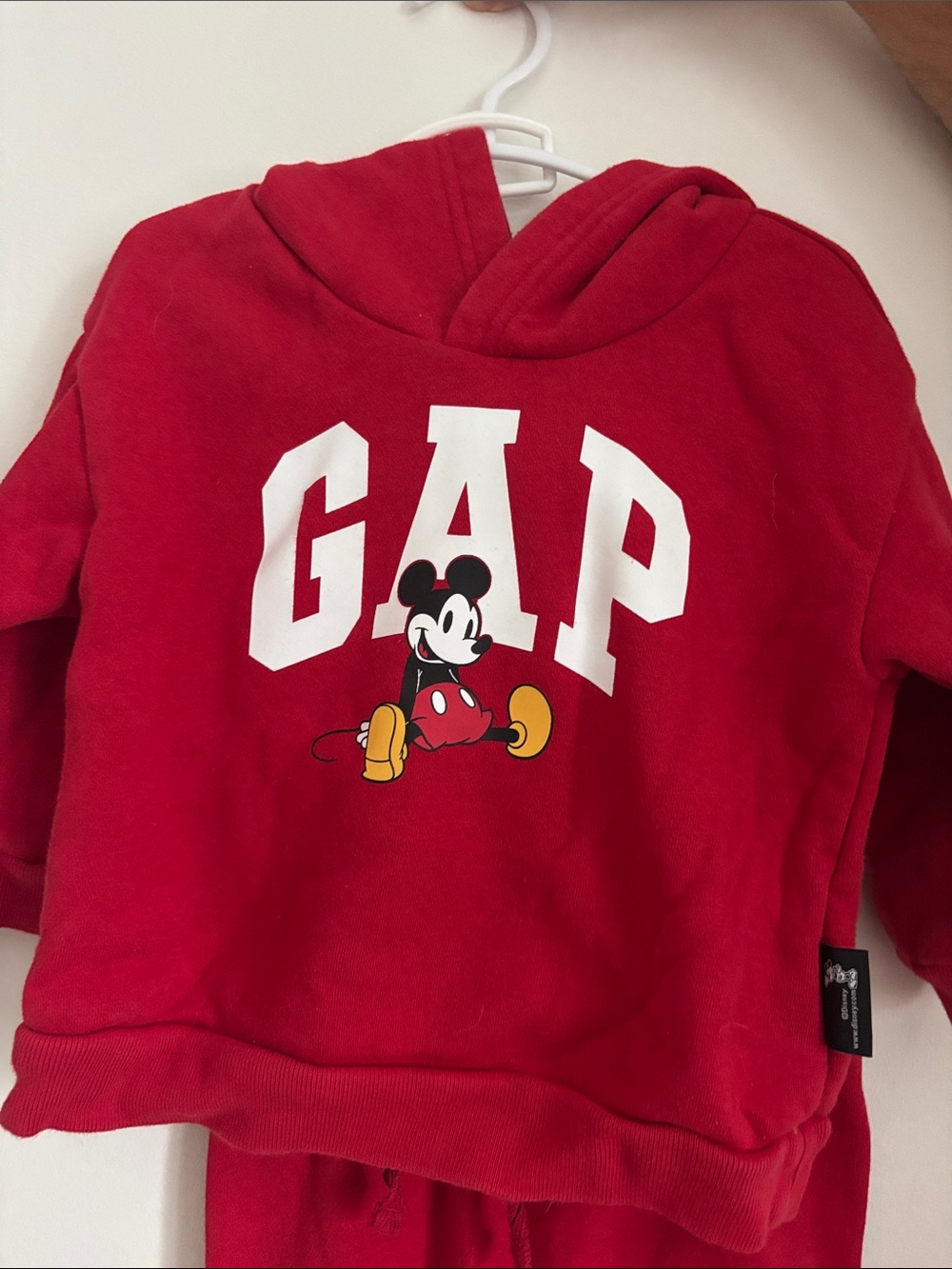 GAP Red Mickey Mouse Hoodie & Joggers Set - Picture 3 of 3